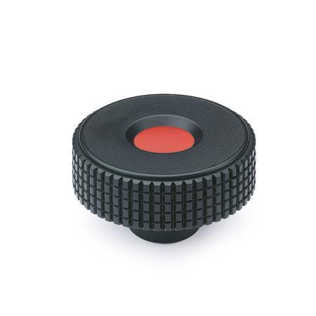 Otto Ganter Knurled Knob Plastic, GN 534